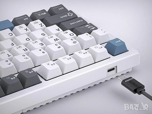 Механична гейминг клавиатура KEMOVE K98SE с ретро стил, подсветка и солидна изработка, снимка 8 - Клавиатури и мишки - 51270503