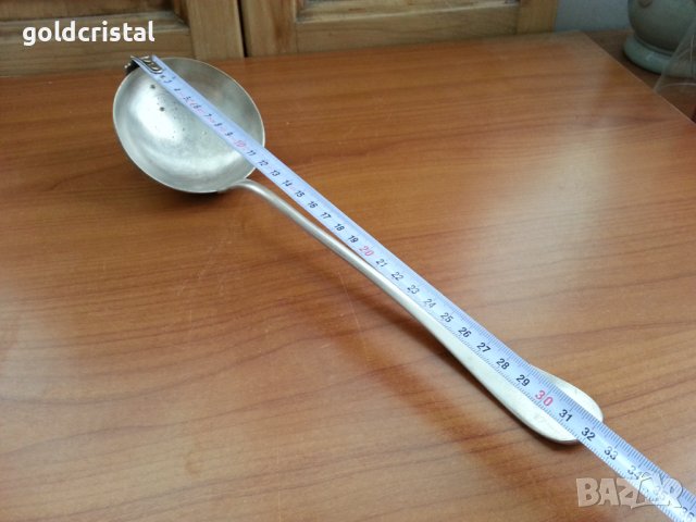 стар посребрен черпак , снимка 2 - Антикварни и старинни предмети - 38186616