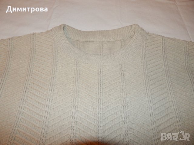 Мъжки сив пуловер ХЛ размер, снимка 4 - Пуловери - 28075987