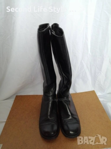 № 39 дамски ботуши естествена кожа, снимка 3 - Дамски ботуши - 53336758