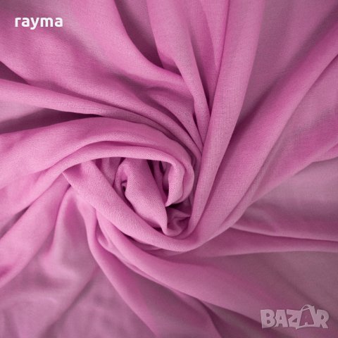 -70% Плат италиански памучен розов шифон, снимка 5 - Рокли - 28956829