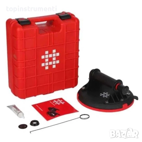 Вакуум вендуза с помпа, SHIJING P612, 203 мм, до 110 кг, в куфар, снимка 2 - Други инструменти - 52564120