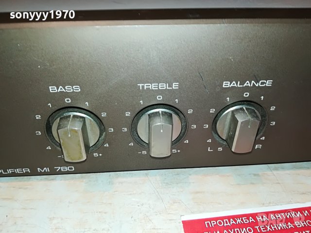 SABA MI 780 STEREO AMPLIFIER-ВНОС GERMANY 0806221937, снимка 6 - Ресийвъри, усилватели, смесителни пултове - 37024410