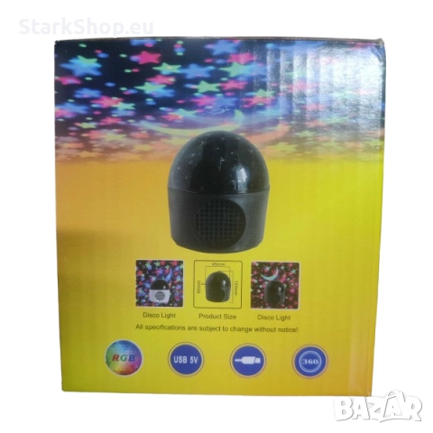 Преносима LED нощна диско лампа с Bluetooth колонка XL-911, снимка 3 - Bluetooth тонколони - 52546689
