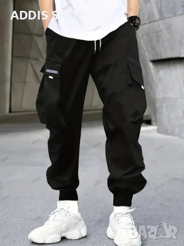 Мъжки ежедневни карго панталони в уличен стил с голям размер, 3цвята, снимка 17 - Панталони - 43900188