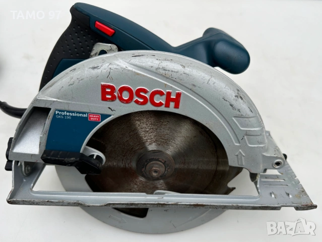 BOSCH GKS 190 - Ръчен циркуляр 1400W 190mm перфектен!, снимка 2 - Триони и циркуляри - 53368234