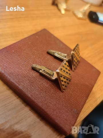 Позлатени ръкавели , снимка 2 - Антикварни и старинни предмети - 43555066