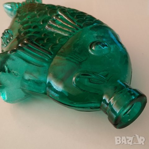 Стъклена бутилка Риба, снимка 3 - Антикварни и старинни предмети - 32736886