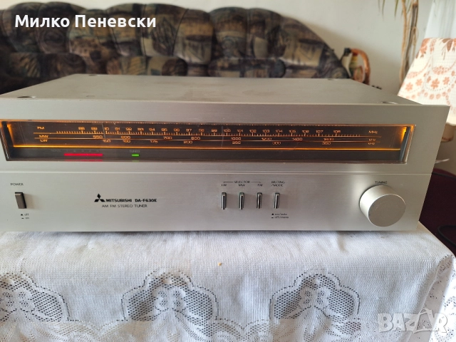 MITSIBUSHI DA-F630E.HI FI VINTAGE STEREO TUNER.MADE IN JAPAN., снимка 4 - Ресийвъри, усилватели, смесителни пултове - 52027604