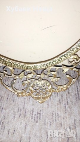 Огледало в бароков стил с метална рамка   3, снимка 5 - Антикварни и старинни предмети - 25164149