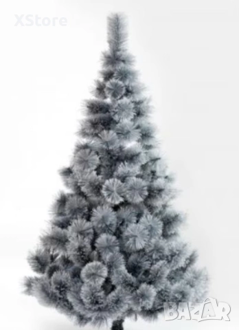 Изкуствено борче/елха със заскрежени иглички и шишарки, снимка 5 - Декорация за дома - 52437893