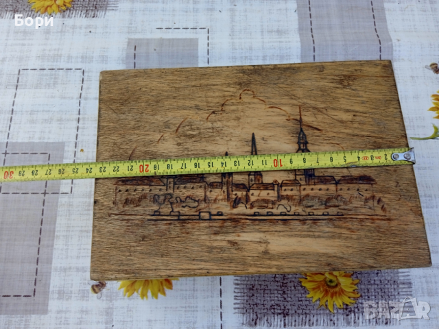 Стара дървена кутия, снимка 10 - Декорация за дома - 36574898