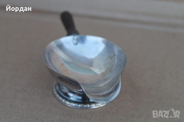 Сребърна сосиера , снимка 4 - Антикварни и старинни предмети - 52653998