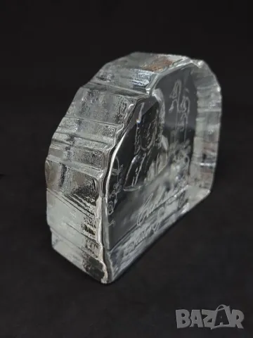 Винтидж преспапие от кристално стъкло "Carl von Linné"., снимка 3 - Антикварни и старинни предмети - 47989910