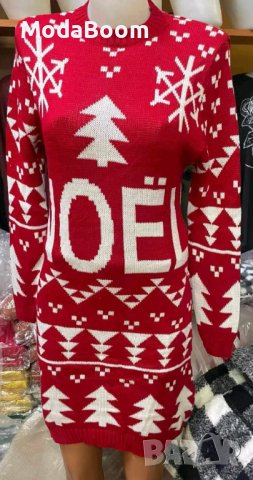 🎄Дамска стилна коледна рокля🎄, снимка 2 - Рокли - 43171852