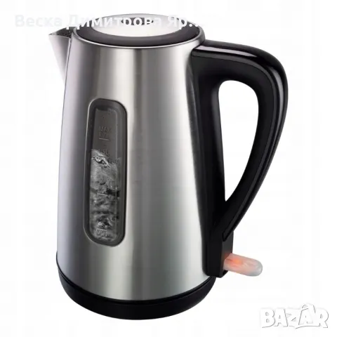 Елегантна и мощна кана за вода от неръждаема стомана – 1.7 литра с 2200 W мощност