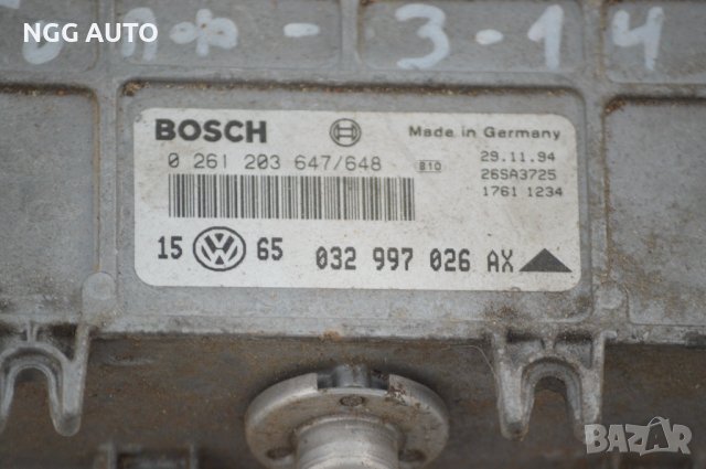 Компютър Двигател Бош за волксваген Голф/Венто 0 261 203 647648, снимка 2 - Части - 39273619