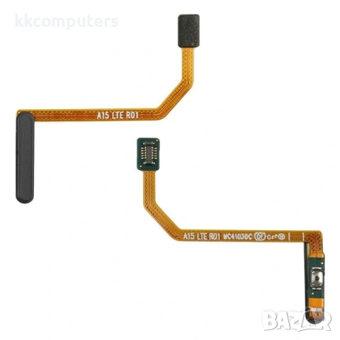 Лентов кабел за SAMSUNG A155 Galaxy A15 с бутон за включване, черен сензор FingerPrint