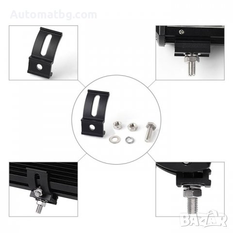 Led Bar Automat, 108 диода, 12 - 24V, 66см, Черен, снимка 3 - Аксесоари и консумативи - 37497798