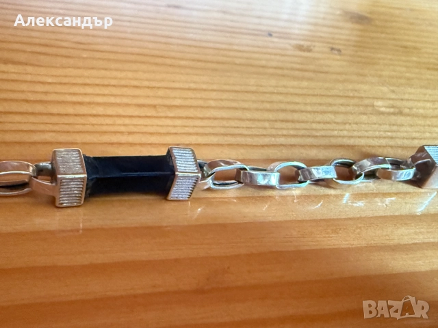 Мъжка златна гривна 14к 10.11 гр., снимка 5 - Гривни - 51704956