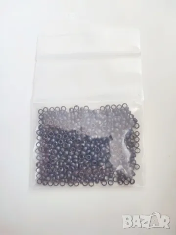 Нано капси за поставяне на коса/екстеншъни, 100бр. , снимка 4 - Аксесоари за коса - 48405017