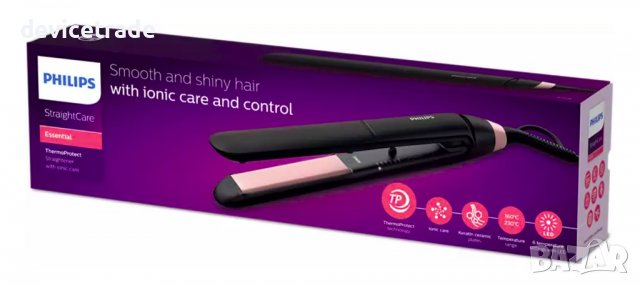 Преса за коса Philips StraighCare Essential BHS378/00, снимка 4 - Преси за коса - 36780187