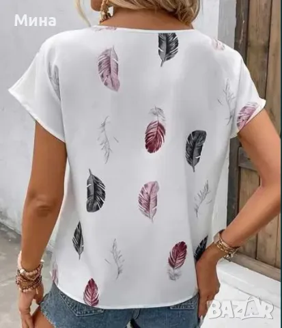 Блузки с къс ръкав в небрежен стил, снимка 5 - Корсети, бюстиета, топове - 47274084