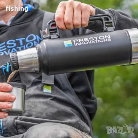 PRESTON 1.4L Stainless Steel Flask - Термос, снимка 6 - Екипировка - 47526385