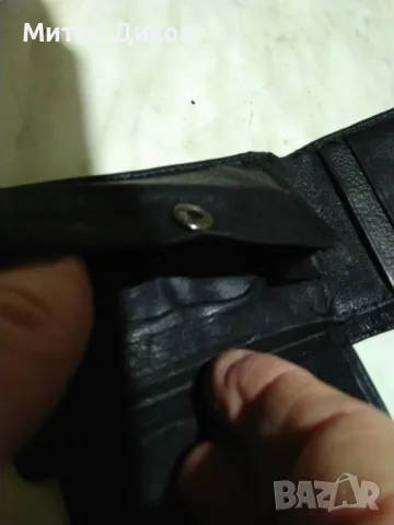 Малко компактно портфейлче за пари ститинки и три карти естествена кожа 100х70мм, снимка 5 - Портфейли, портмонета - 48595783