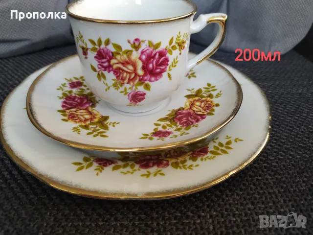 Сервиз кафе/чай очарователните Country old Rose от Fena Porzellan , снимка 5 - Сервизи - 47720864