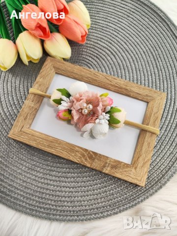 Лента за глава с цветя, снимка 4 - Други - 40462665