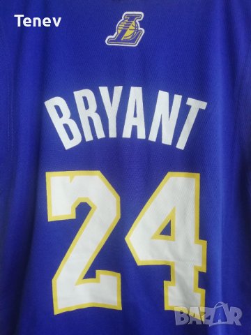 LA Lakers #24 Kobe Bryant Adidas лилав потник Лейкърс размер S Los Angeles Jersey Коби Брайънт NBA , снимка 3 - Тениски - 43210538