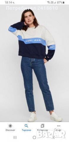 Tommy Hilfiger Sweatshirt Oversize Womens Size L НОВО! ОРИГИНАЛ!, снимка 11 - Спортни екипи - 32673972