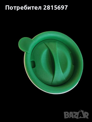 Коледна порцеланова чаша с гумен капак, снимка 2 - Чаши - 52420382