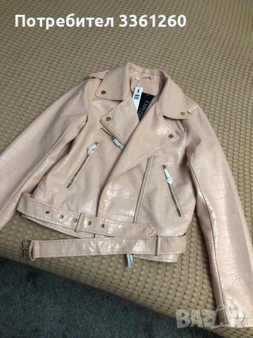 Дамско кожено яке, снимка 2 - Якета - 53409132