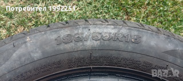 4бр летни гуми Firestone TZ300. 195/55R15. DOT 5115. 5 и 6mm дълбочина на шарката. Внос от Германия., снимка 6 - Гуми и джанти - 37167821