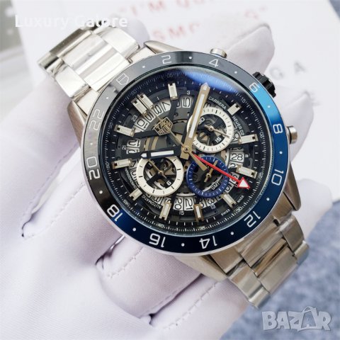 Мъжки часовник TAG Heuer Carrera Calibre Heuer 02 GMT с кварцов механизъм, снимка 3 - Мъжки - 38843020
