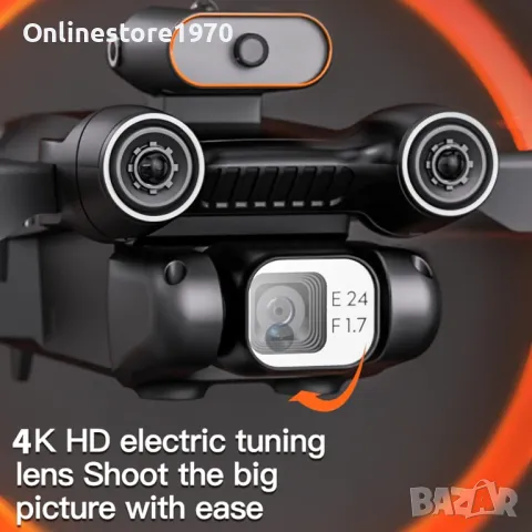 Сгъваем дрон KLG TECH , Двойна камера HD, Широкоъгълен 120°, Избягва препятствията, 35 минути, снимка 5 - Дронове и аксесоари - 47995131