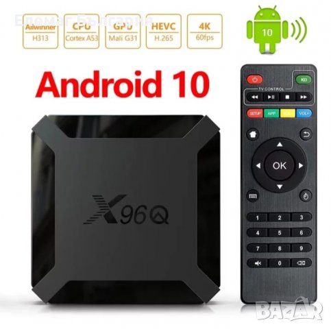 ПРОМО Tv Box X96Q Android 10 /ТВ БОКС/ 4К Andriod TV, снимка 5 - Приемници и антени - 37713226
