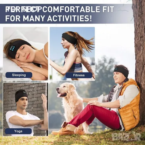 Слушалки Navly Sleep Bluetooth Спортни слушалки с лента за глава с ултратънки HD стерео високоговори, снимка 8 - Bluetooth слушалки - 48925513