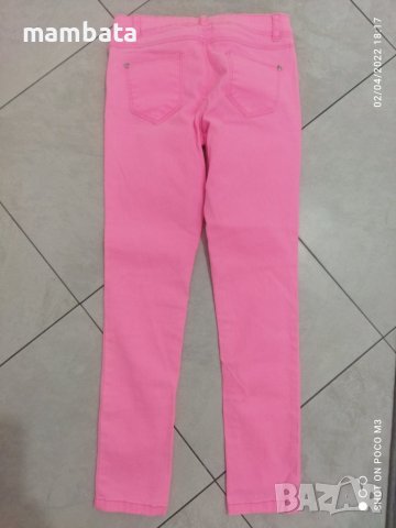 Детски розови дънки, снимка 3 - Детски панталони и дънки - 36749145
