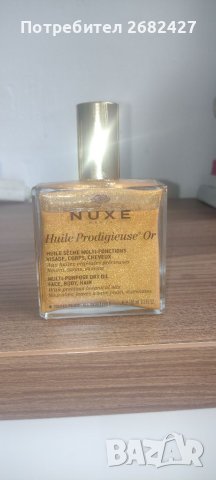 NUXE 100ml Nuxe Prodigieuse Сухо масло със златни частици за лице, коса и тяло x100 мл, снимка 3 - Козметика за лице - 31141640