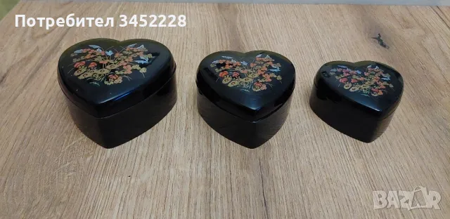 кутийки тип матрйошки 3 броя , снимка 2 - Антикварни и старинни предмети - 49171148
