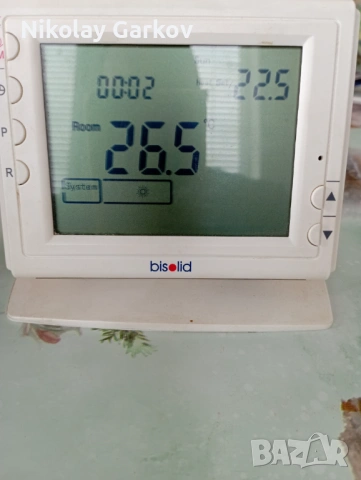 безжичен стаен термостат BISOLID за пилетен котел