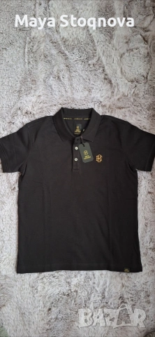 Детска черна поло тениска