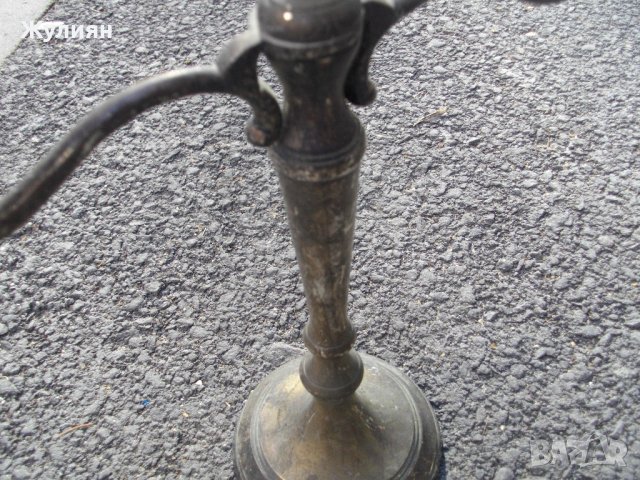  СТАРИ ПОСРЕБРЕНИ МАСИВНИ СВЕЩНИЦИ , снимка 5 - Антикварни и старинни предмети - 44082319