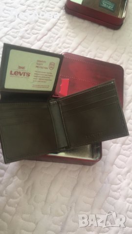 Оригинални мъжки кожени портфейли марка LEVI’S - кафеви, снимка 3 - Портфейли, портмонета - 27380756