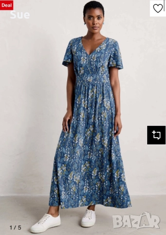 Дамска вечерна рокля Chateux с морски мотиви, снимка 2 - Рокли - 51849165