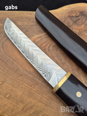 Ловен нож дамаска стомана VG10,японски стил ,LN425, снимка 6 - Ножове - 52325155