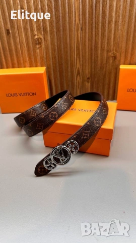 колани от естествена кожа в кутия Louis Vuitton , снимка 7 - Колани - 53360025